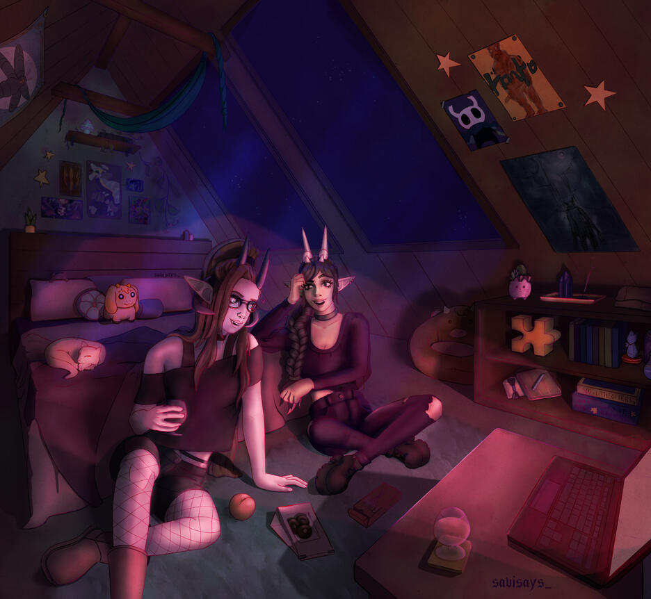 Mari Hangout Illustration